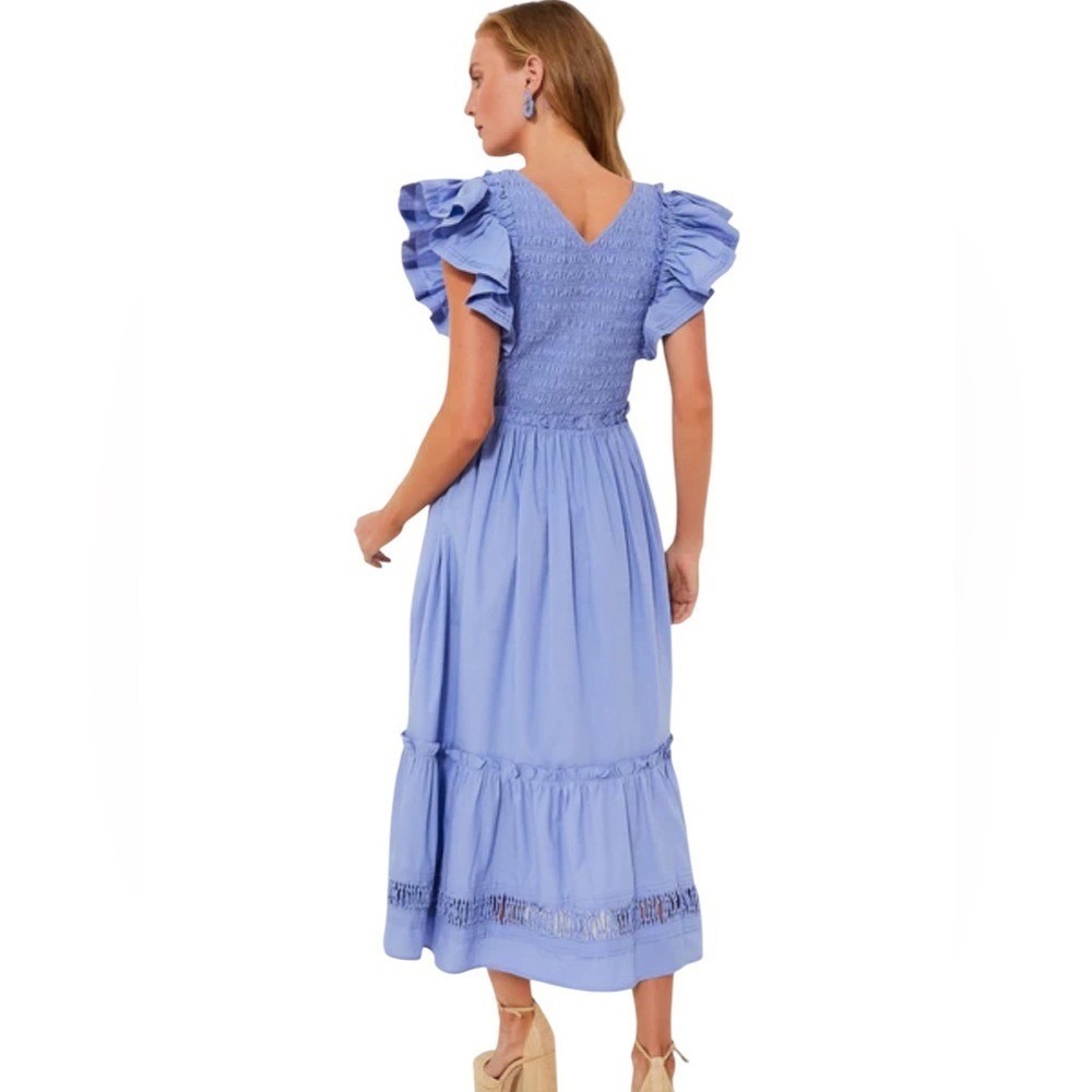 Cleobella Gladys Ankle Dress in Periwinkle NWOT – Size L - Picture 2 of 11
